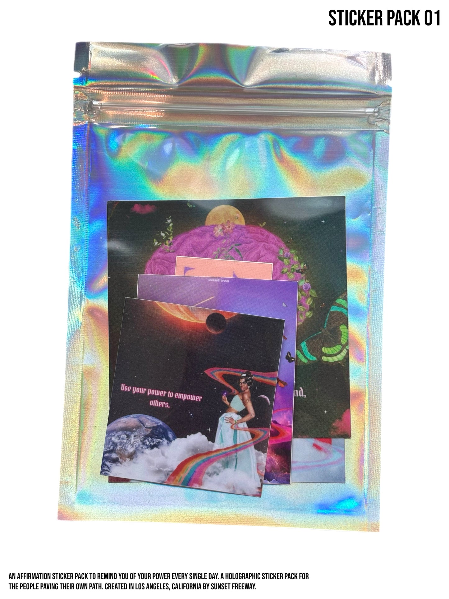 Gentle Reminders Holographic Sticker Pack