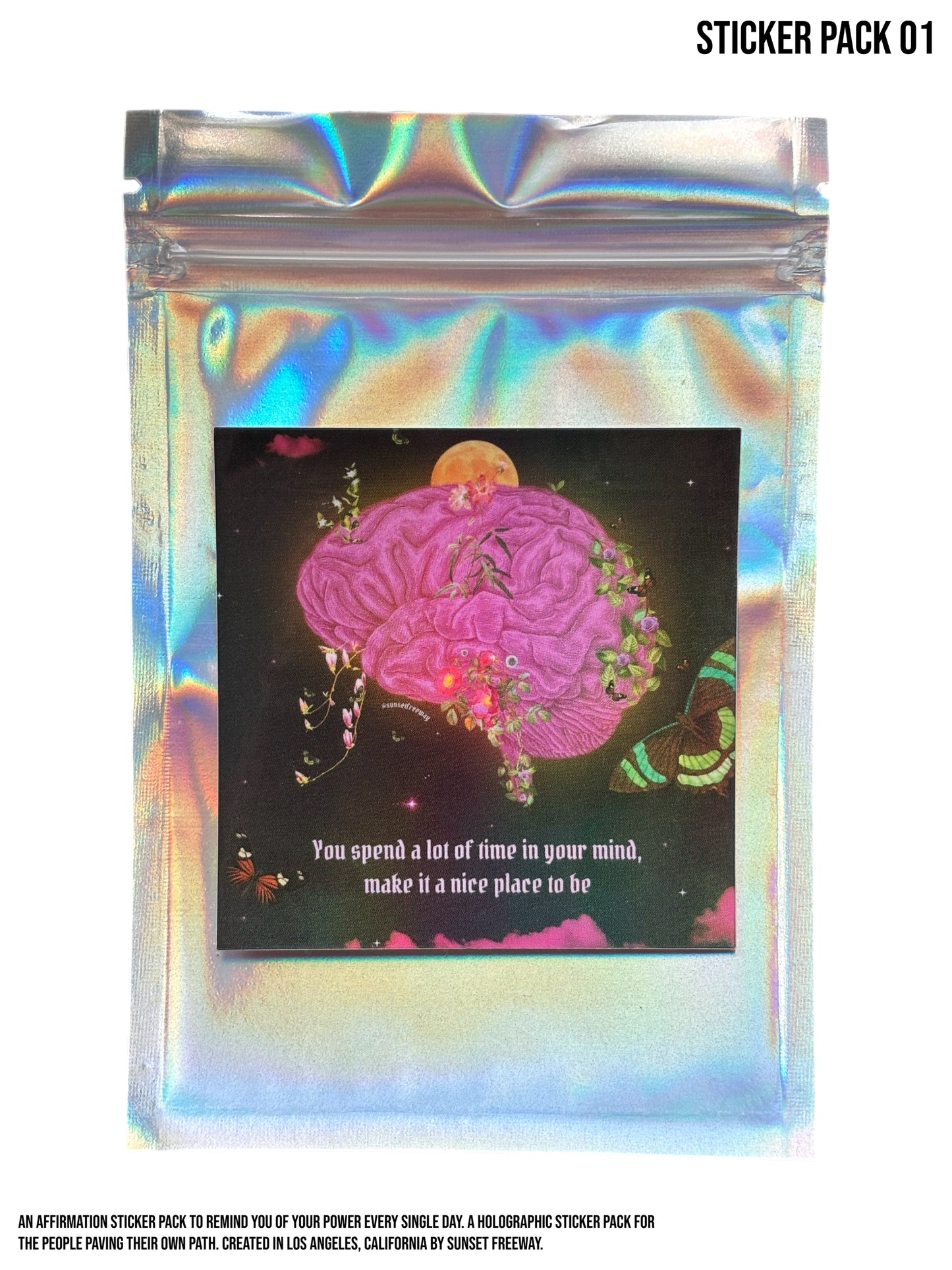 Gentle Reminders Holographic Sticker Pack