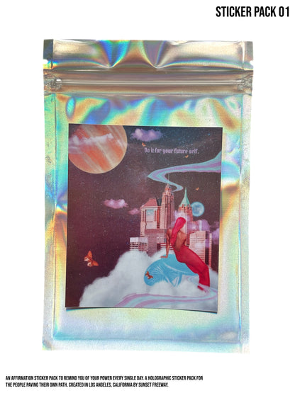 Gentle Reminders Holographic Sticker Pack